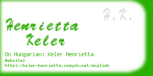 henrietta keler business card